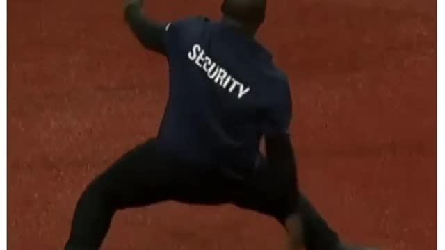 #viral Security man Dancing video in sport function.