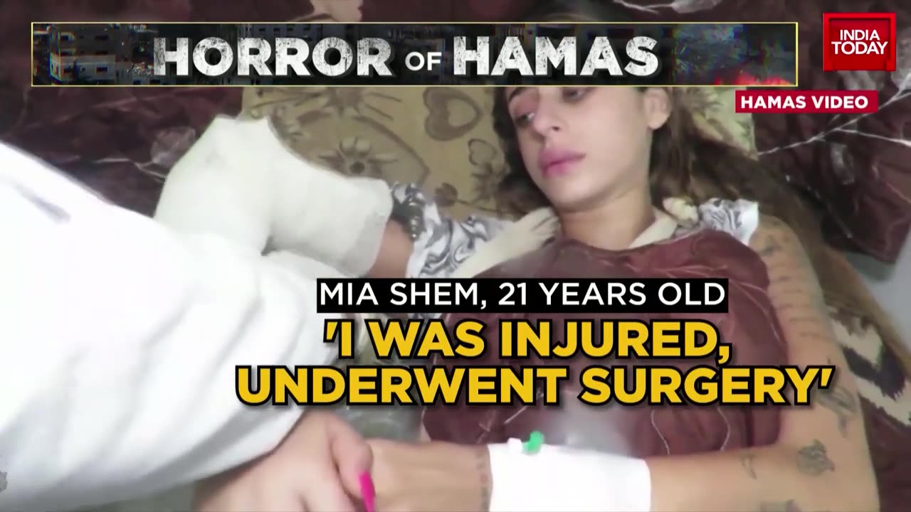 First Images Of Hostage Released By Hamas, Hostage Seen Getting Medical Care | Israel Vs Hamas