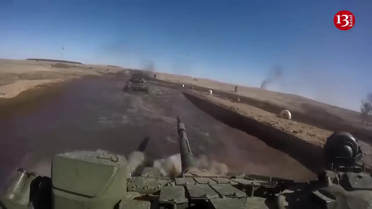 Russians abandon entire tank regiment to escape from Krynky area