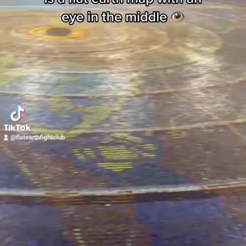 Flat Earth Map Below World Trade Center