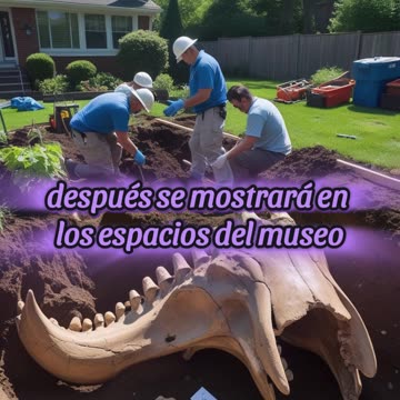 En el jardín de su hogar, un habitante de Nueva York halla los vestigios de un mastodonte.