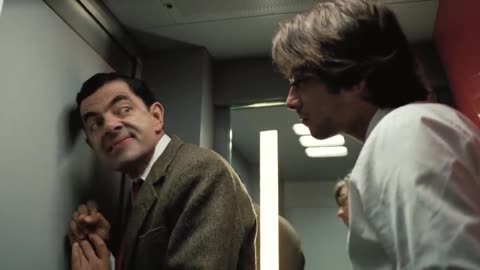 Mr. Bean on the wrong train