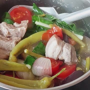 Easy Healthy Homemsde Pork Sinigang Recipe #pork #filipinodish #howtocook #food #recipe #foryou