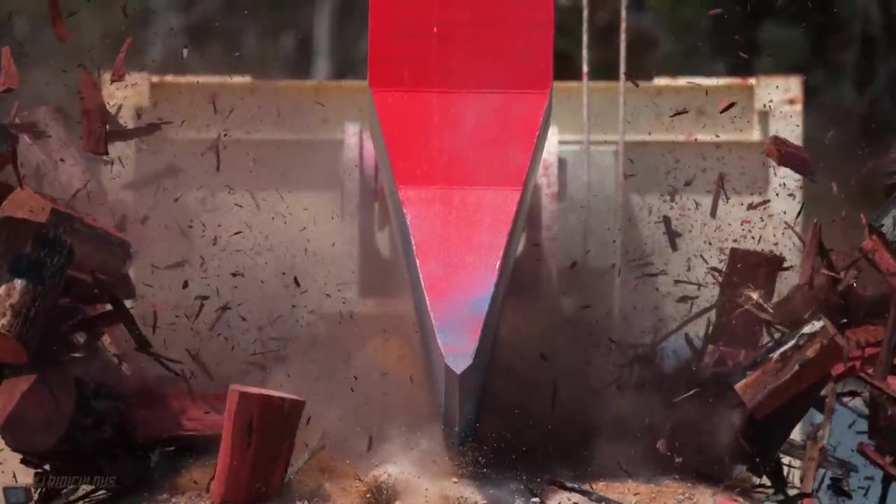 Giant Axe Vs. 10 Fire Extinguishers!