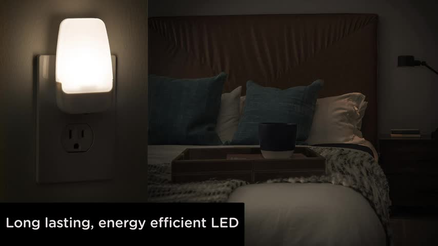 GE LED Night Light, Plug-in, Dusk to Dawn Sensor, Warm White, UL-Certified, Energy Efficient