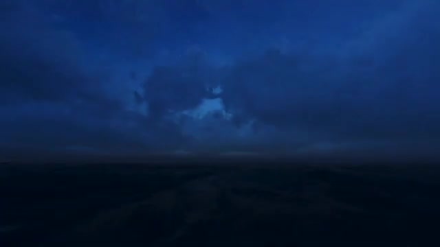 Heavy Thunder Storm at sea