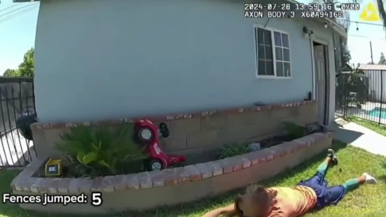 Bakersfield PD releases body worn camera footage of officer chasing down suspect