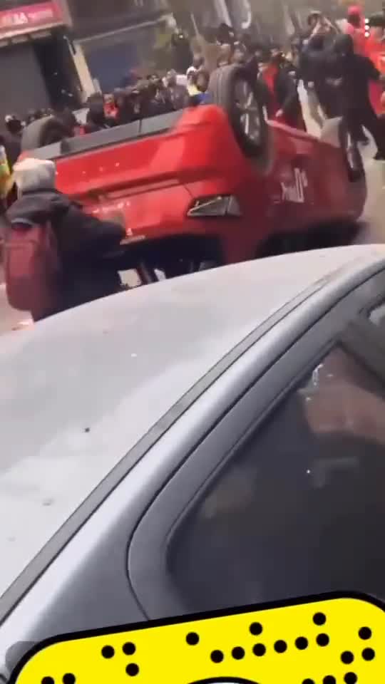 Moroccan Migrants Celebrate Their Team's World Cup Victory Over Belgium with Riots in Brussels