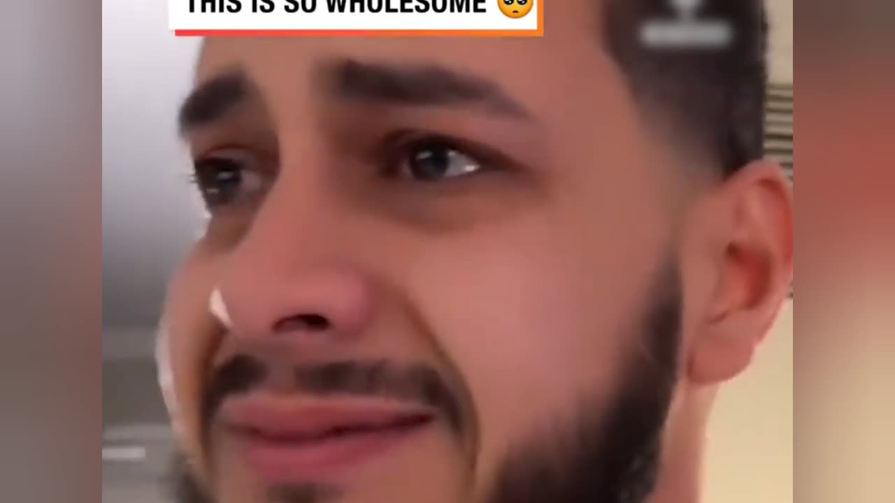 His reaction is so pure