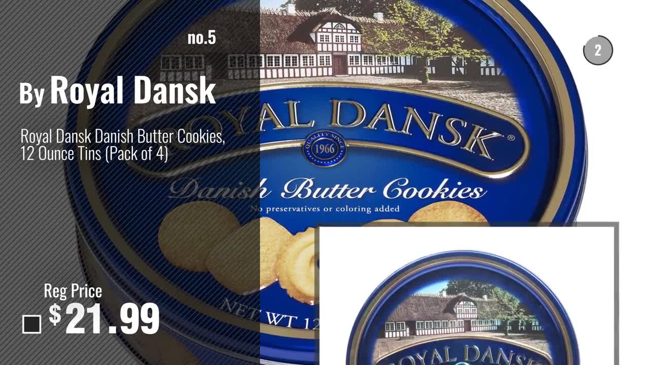 Best Royal Dansk Cookies [2018]: Royal Dansk Danish Cookie Selection, No Preservatives or Coloring