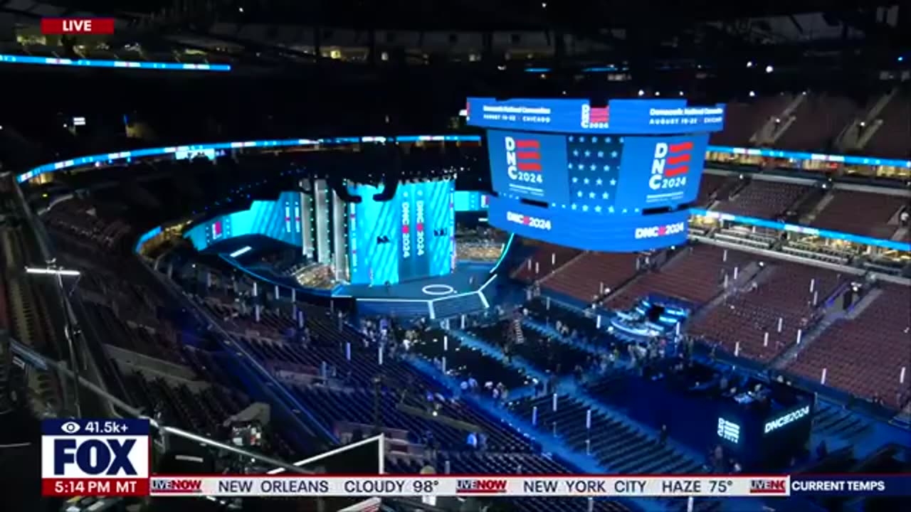 2024 DNC: Inside the United Center ahead of the convention | LiveNOW from FOX