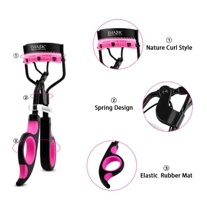 Professional Eyelashes Curling Tweezers Clips Eyelash Curler