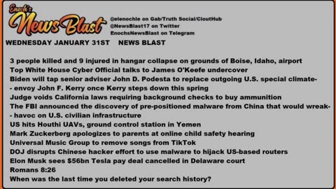 Wednesday, January 31, 2024 News Blast