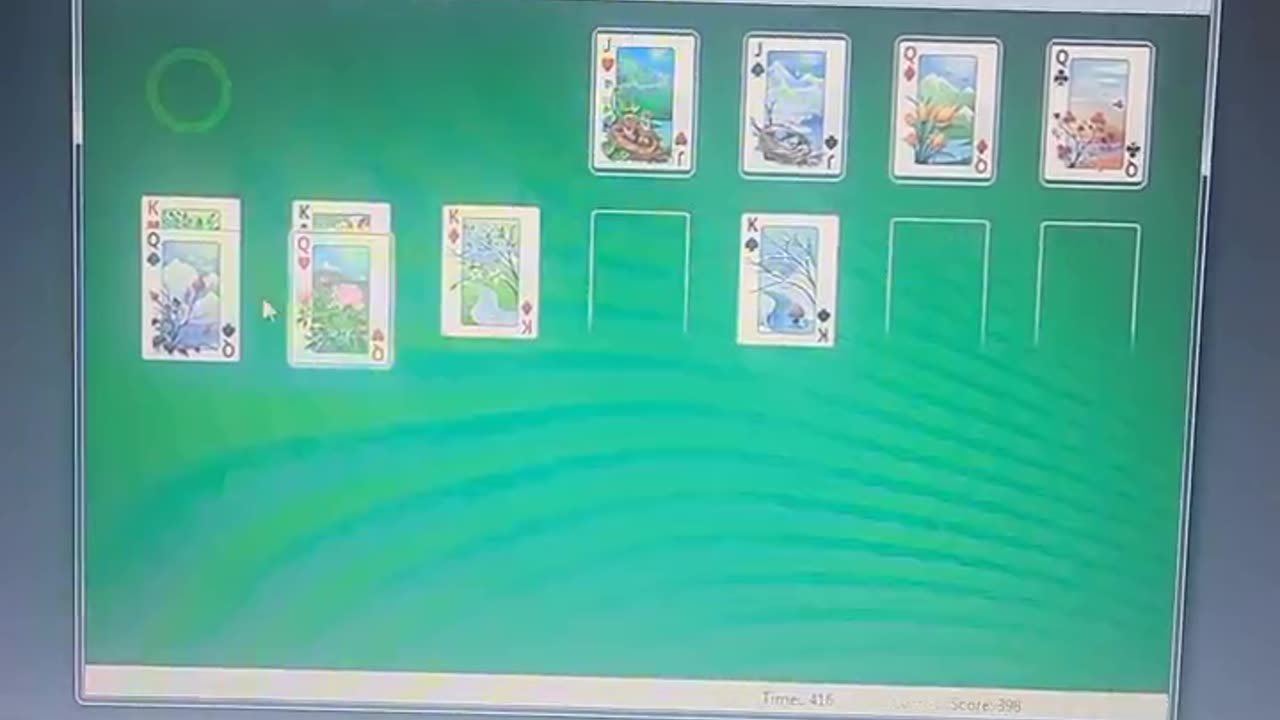 I won solitaire!1!!