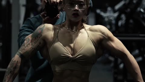 Chinese shots of bodybuilder girls