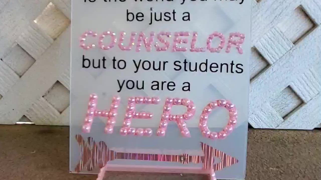 Expressing Gratitude: Personalized Custom Acrylic Sign Showing Teacher Appreciation!