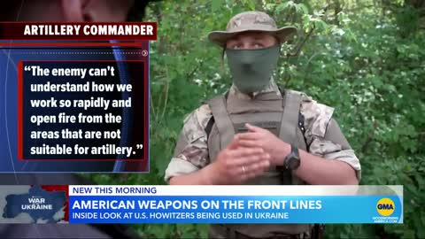 American weapons deployed against Putin's forces in Ukraine l GMA