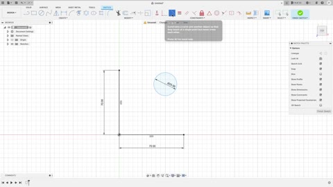 (Part.22) 2D Sketching (Constraint Tools). Fusion360 for the absolute beginner help series.