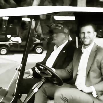 Trump Rollin in the Golf Cart