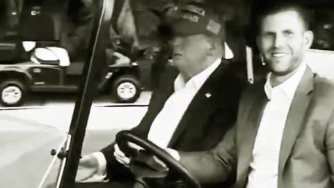 Trump Rollin in the Golf Cart