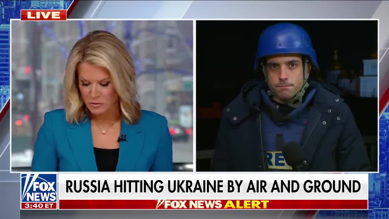 Air raid sirens sound in Kyiv as night falls