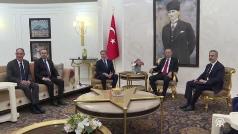 Turkish President Erdogan receives US Secretary of State dual isreali Blinken