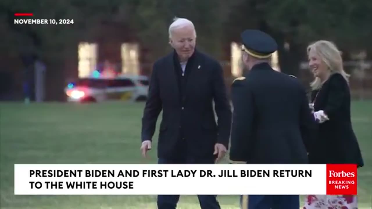 President Biden And First Lady Dr. Jill Biden Return To The White House