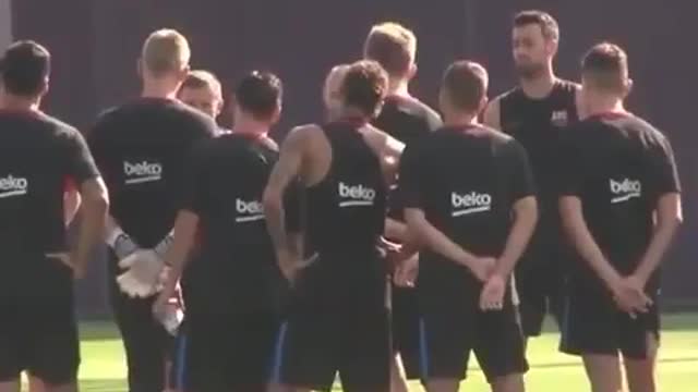 ¿Qué hacían Jordi Alba y Neymar en la charla de Valverde?