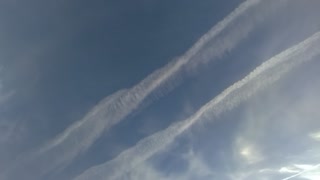 Chem trails over Huntington Beach CA Dec 22 2022