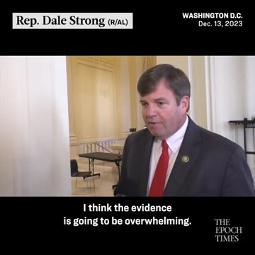 Our Representative Dale Strong R-AL, comments on what the House has on the Biden Crime Family.