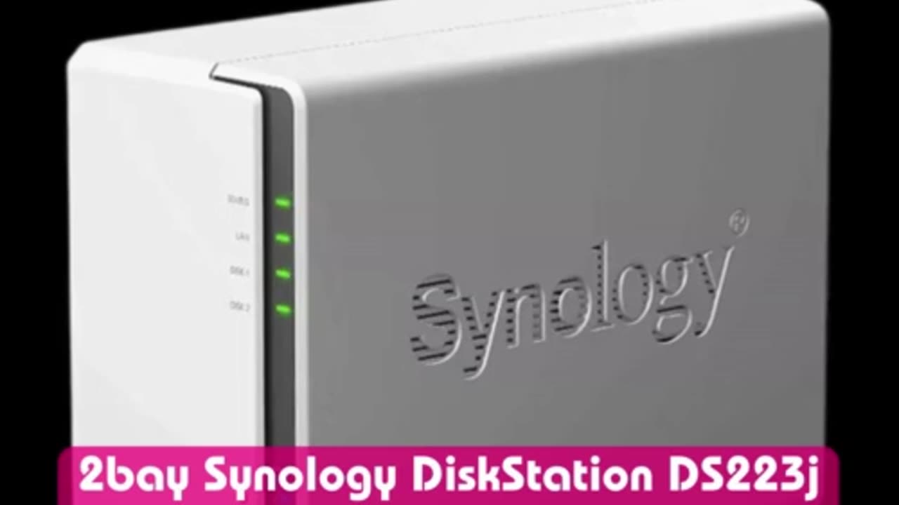 2bay Synology DiskStation DS223j NAS Enclosure, Realtek RTD1619B Quad Core, 1GB RAM £144 w/code 👇🔥🔥