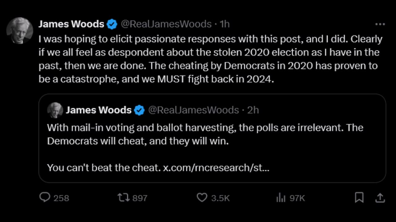 James Woods - We must fight back in 2024