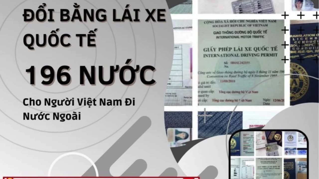 Đổi Bằng Lái Xe Quốc Tế 196 Nước Cho Người Việt Nam Đi Nước Ngoài (du lịch, du học)