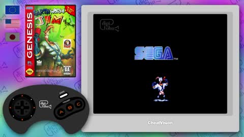 Level Select and Invincibility Ch Jim on the Mega Drive [subtitles available]_Cut