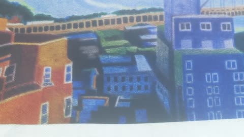 THE GW BRIDGE ART ON FABRIC