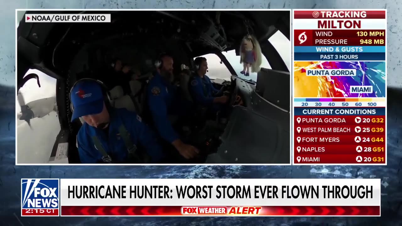 Hurricane Hunter flies into the eye of Hurricane Milton 'Storm was an animal'