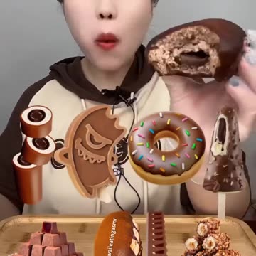 Donut Ice Cream Eating Challenge | #asmr #food #shorts
