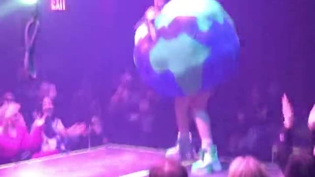 Eco-Rapper Slips From Aerial Move Falling off Stage