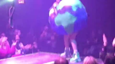 Eco-Rapper Slips From Aerial Move Falling off Stage