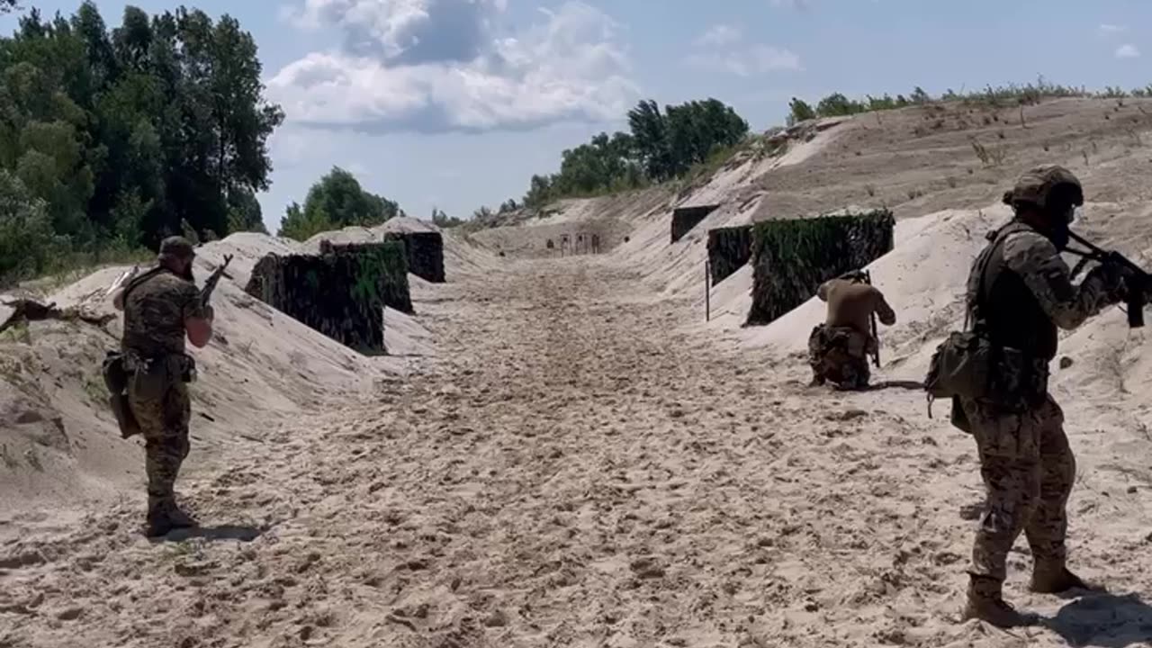 Ukrainian Range Drill (Single Shots) for Squad of 4 (Тренування на Полігоні – Вправа для 4 Бійця)