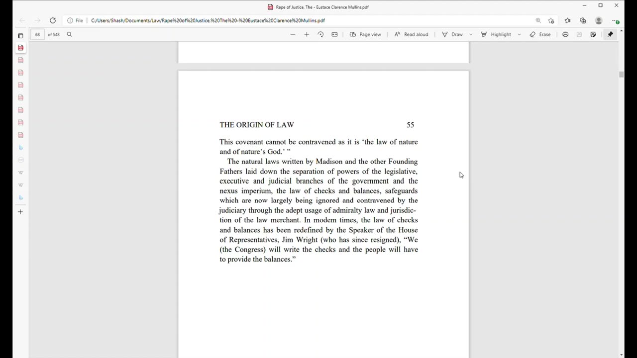 "The Rape of Justice" - Ch 2: The Origin of Law Eustace Mullins