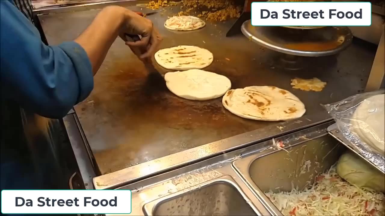 Fully Loaded Tasty Pita Chicken Shawarma street food