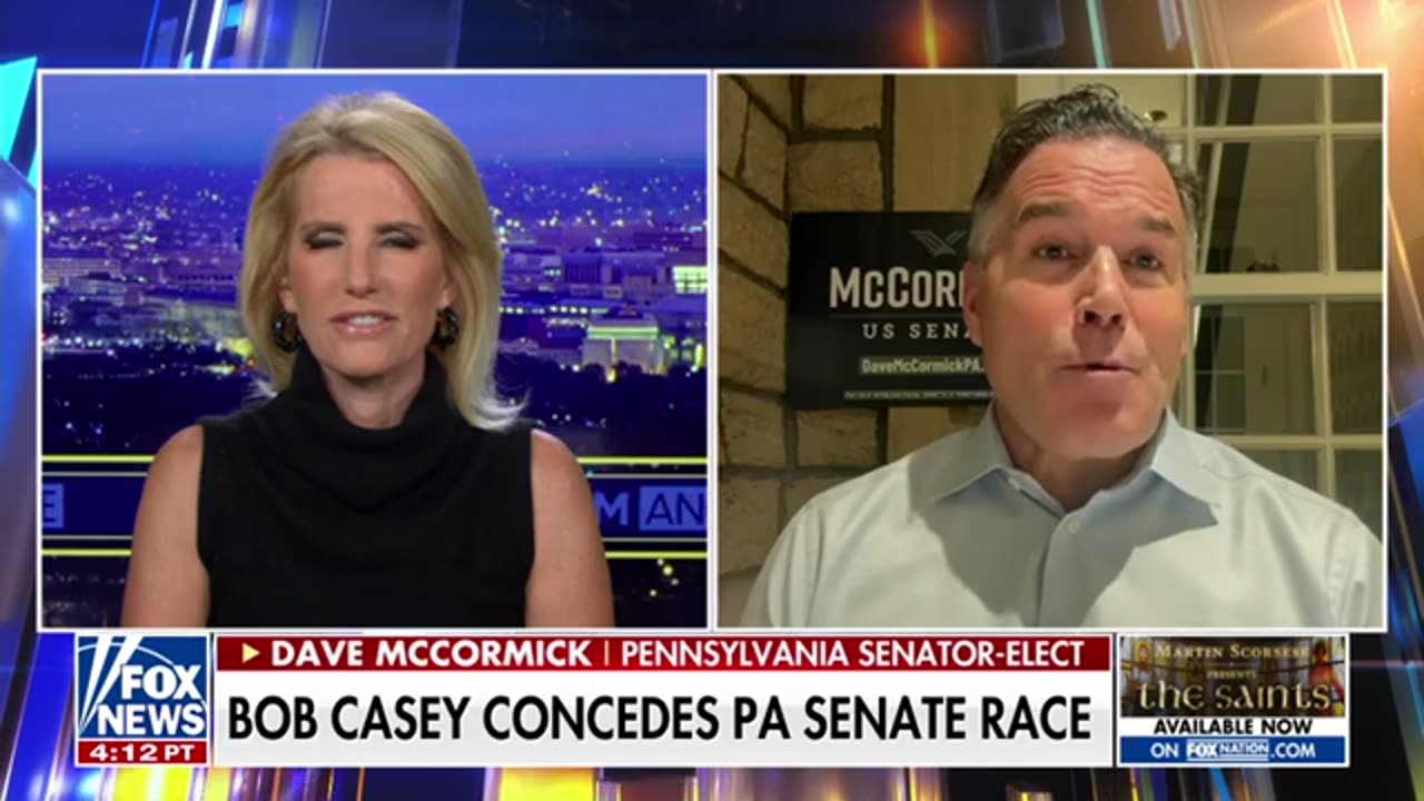 Sen.-elect Dave McCormick speaks out after his opponent concedes election