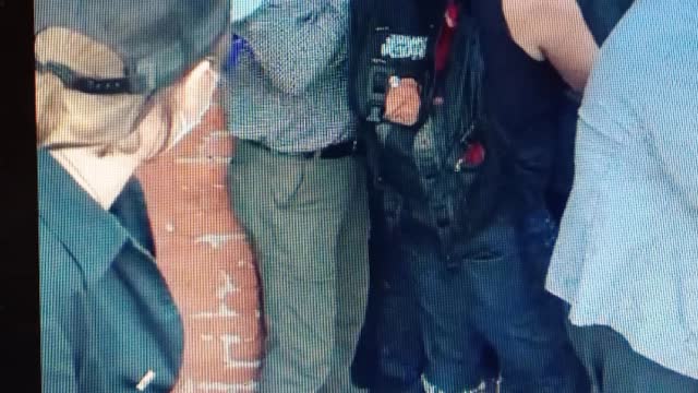 Creepy Butch Predator that helped our Attackers at the Julie Jaman Press Conference
