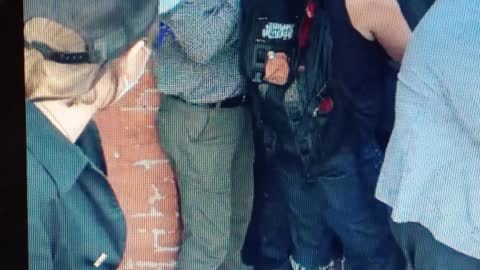 Creepy Butch Predator that helped our Attackers at the Julie Jaman Press Conference