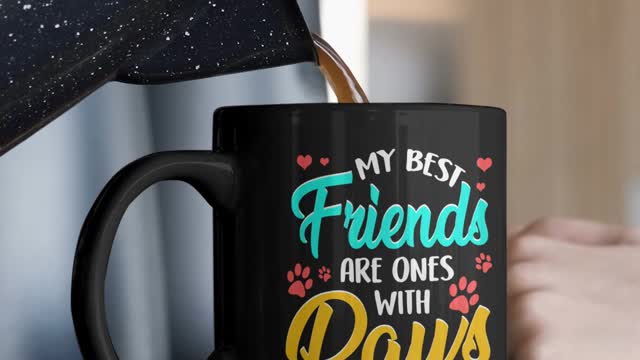 My Best Friends Are Ones With Paws Mug