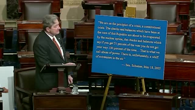 Sen. Kennedy Turns The Tables On Chuck Schumer's End The Filibuster Agenda - Whiff Of Extremism