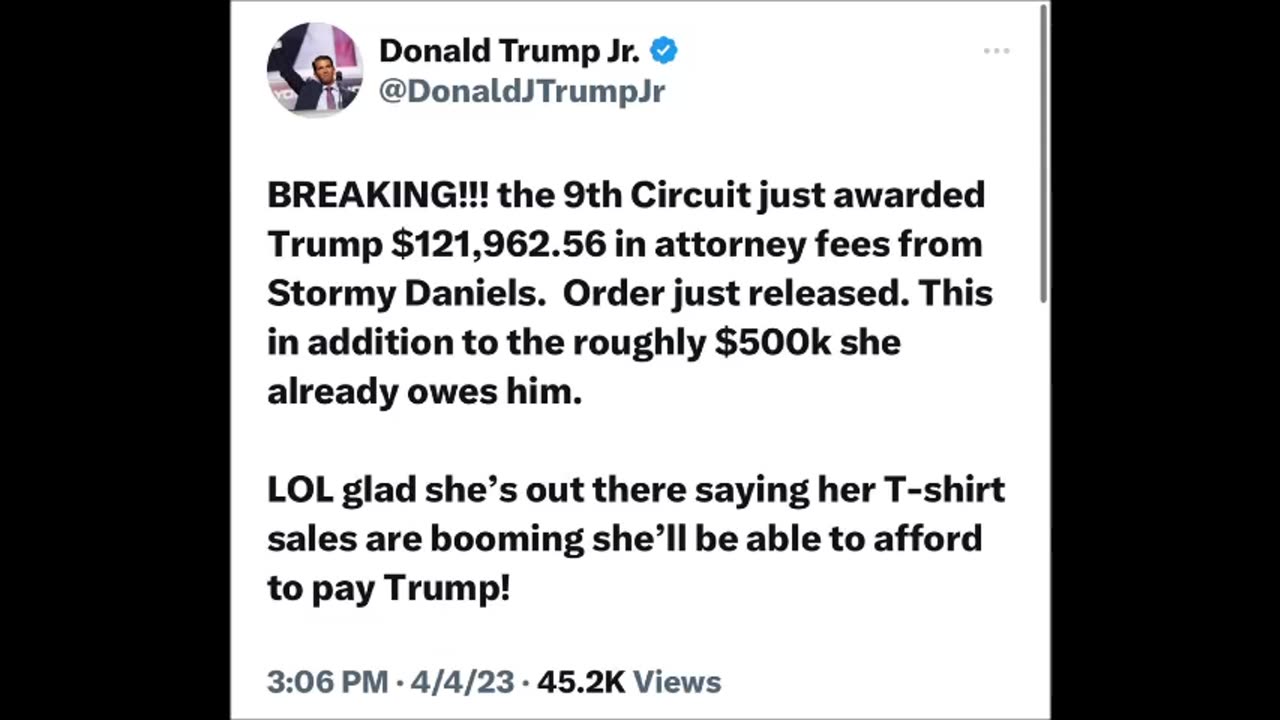 Horseface has to pay up!