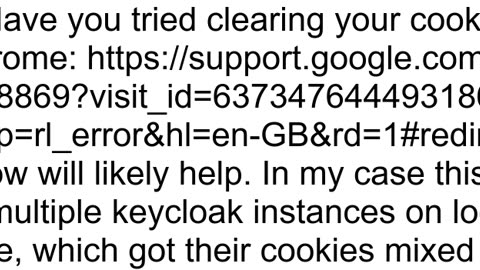 Keycloak ERR_TOO_MANY_REDIRECTS