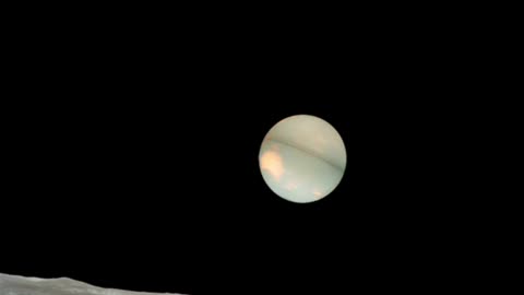 The reason they didn't take video of the earth from the moon. It looks totally ridiculous.